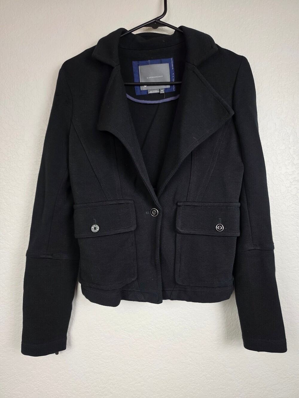Anthropologie Black Blazer Jacket XS